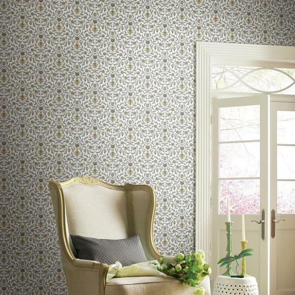 Обои York GR5983 Vintage Blooms Yellow