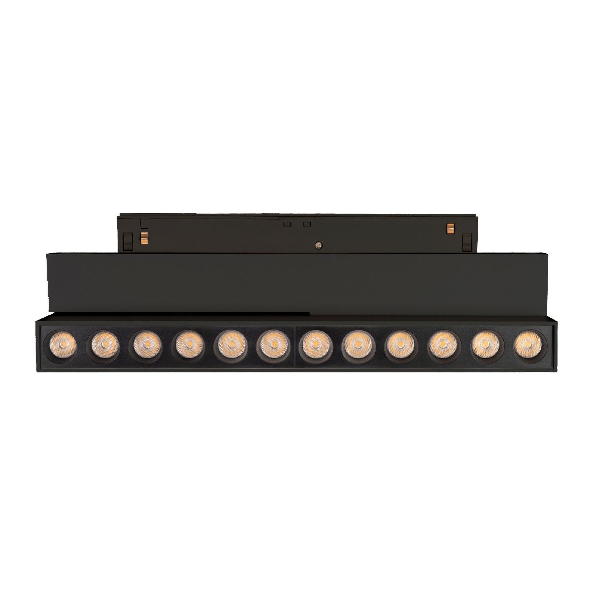 Трековый магнитный светильник Arlight MAG-ORIENT-DOTS-FOLD-S230-12W Day4000 (BK, 30 deg, 48V, DALI) 041532