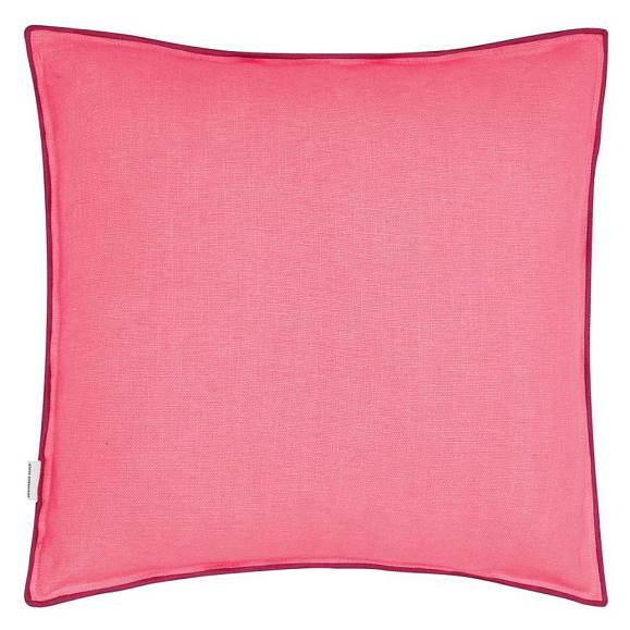Подушка CCDG1079, Brera Lino, Rosewood & Azalea, Designers Guild 45x45см