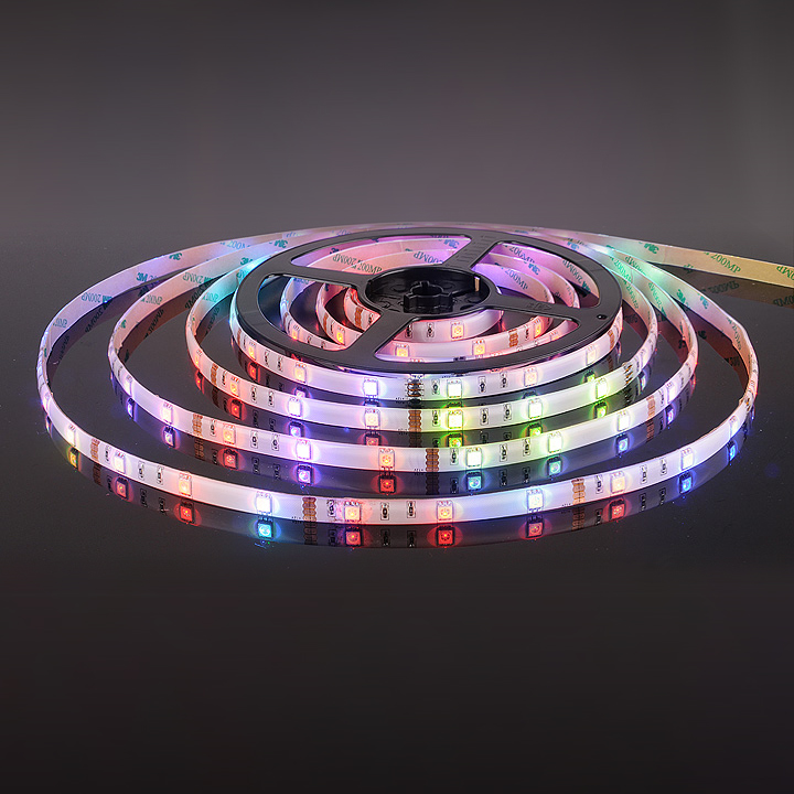 Светодиодная лента Elektrostandard 12V 14,4W 60Led 5050 IP20 RGB, 5м 4690389082122 a034874
