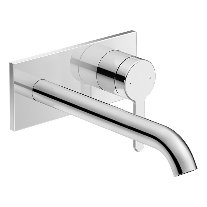 Duravit C.1 Смеситель для раковины, встраиваемый, излив 225мм, цвет: хром