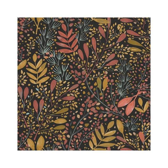 Обои Caselio 101694129 Green Life Joy Rose ocre or fond noir