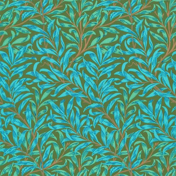 Обои Morris 216952 Willow Bough Olive/Turquoise