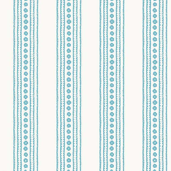 Обои Thibaut T10609 New Haven Stripe Turquoise