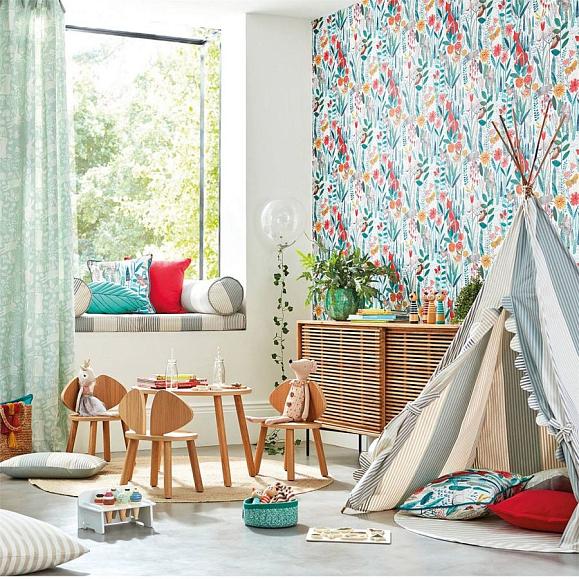 Обои Harlequin 112633 Hide And Seek Poppy/Marine/Ochre