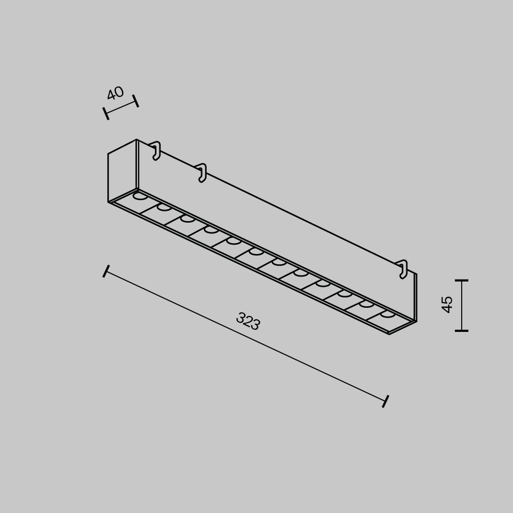 Трековый светильник Maytoni Points TR128B-12W3K-M-B