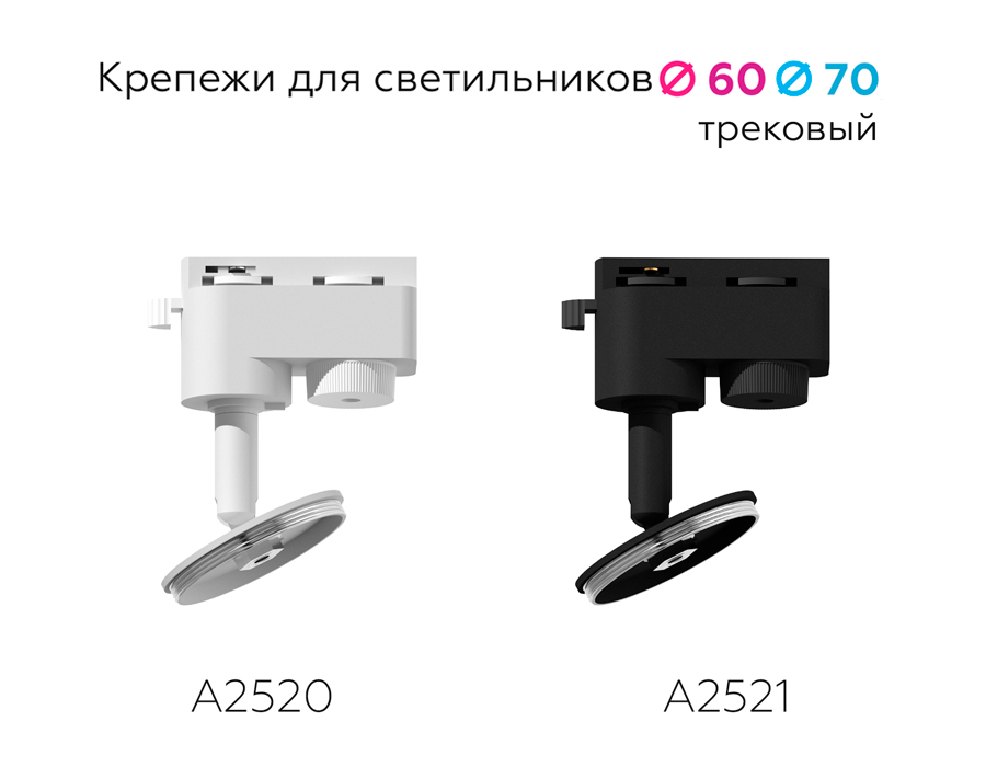 Крепеж трековый поворотный Ambrella Light DIY Spot A2520