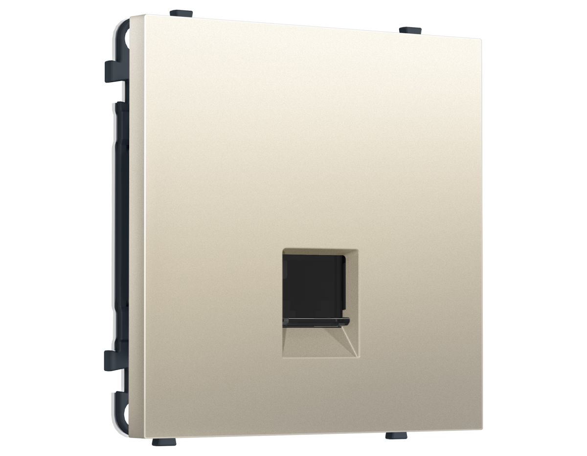 Комплект механизма телефонной розетки SIGMA Шёлк RJ-11 Ambrella Volt MS552030 (SP5520, PR190)