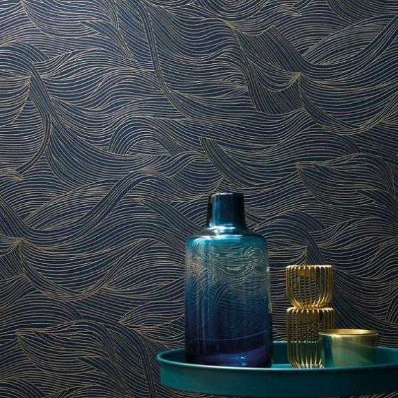 Обои Casamance 74360620 Alula Bleu Nuit