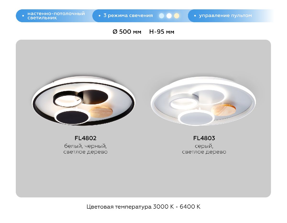 Потолочная люстра Ambrella Light Comfort LineTech FL4803