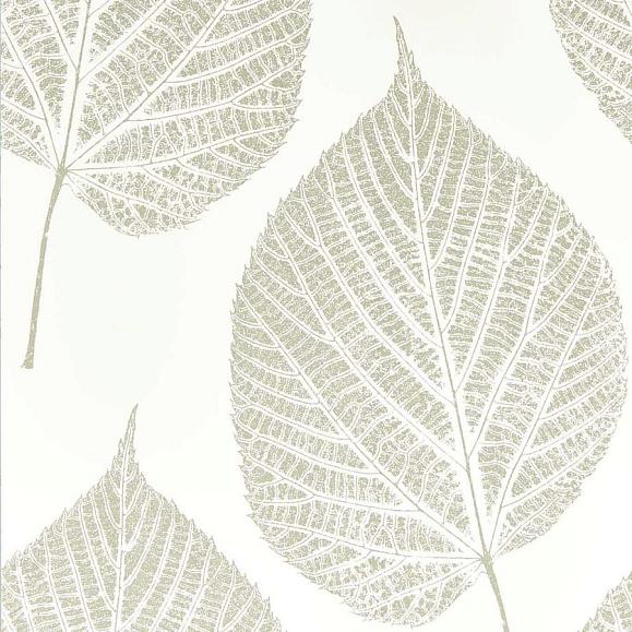 Обои Harlequin 112609 Leaf Chalk/Silver