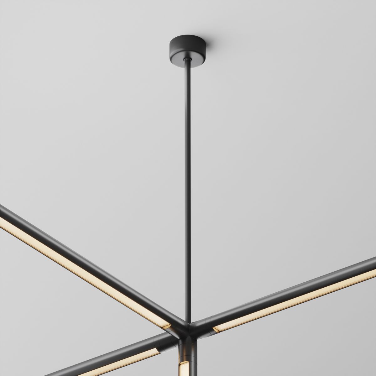 Подвес на жестком основании с потолочной чашей Maytoni Shelf CA030C-SL-L500-B