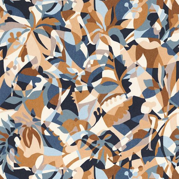 Обои Casamance 75880916 Plongeon Bleu persan/ambre