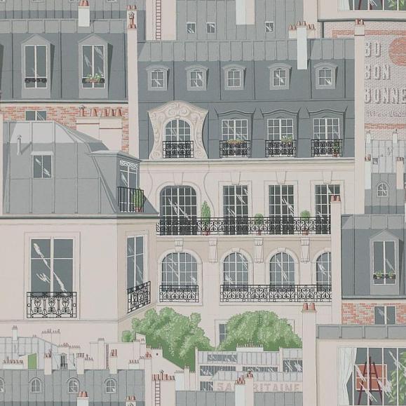 Обои Manuel Canovas 03082/02 Les Toits de Paris Ardoise