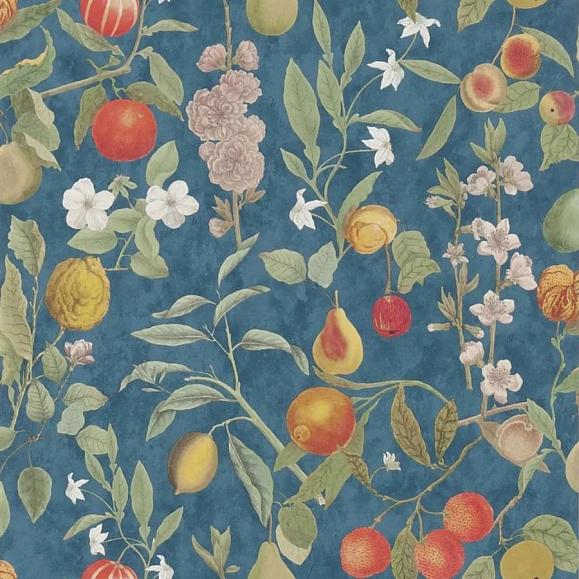 Обои John Derian PJD6018/03 Orchard Fruits Indigo