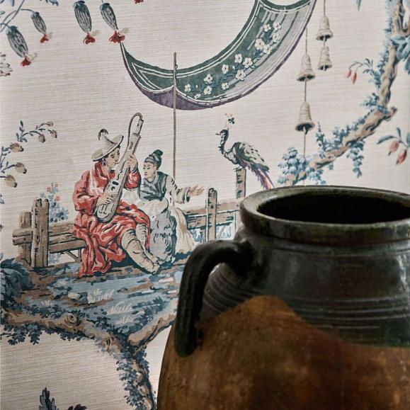 Обои Zoffany 313050 Emperor’s Musician Indigo