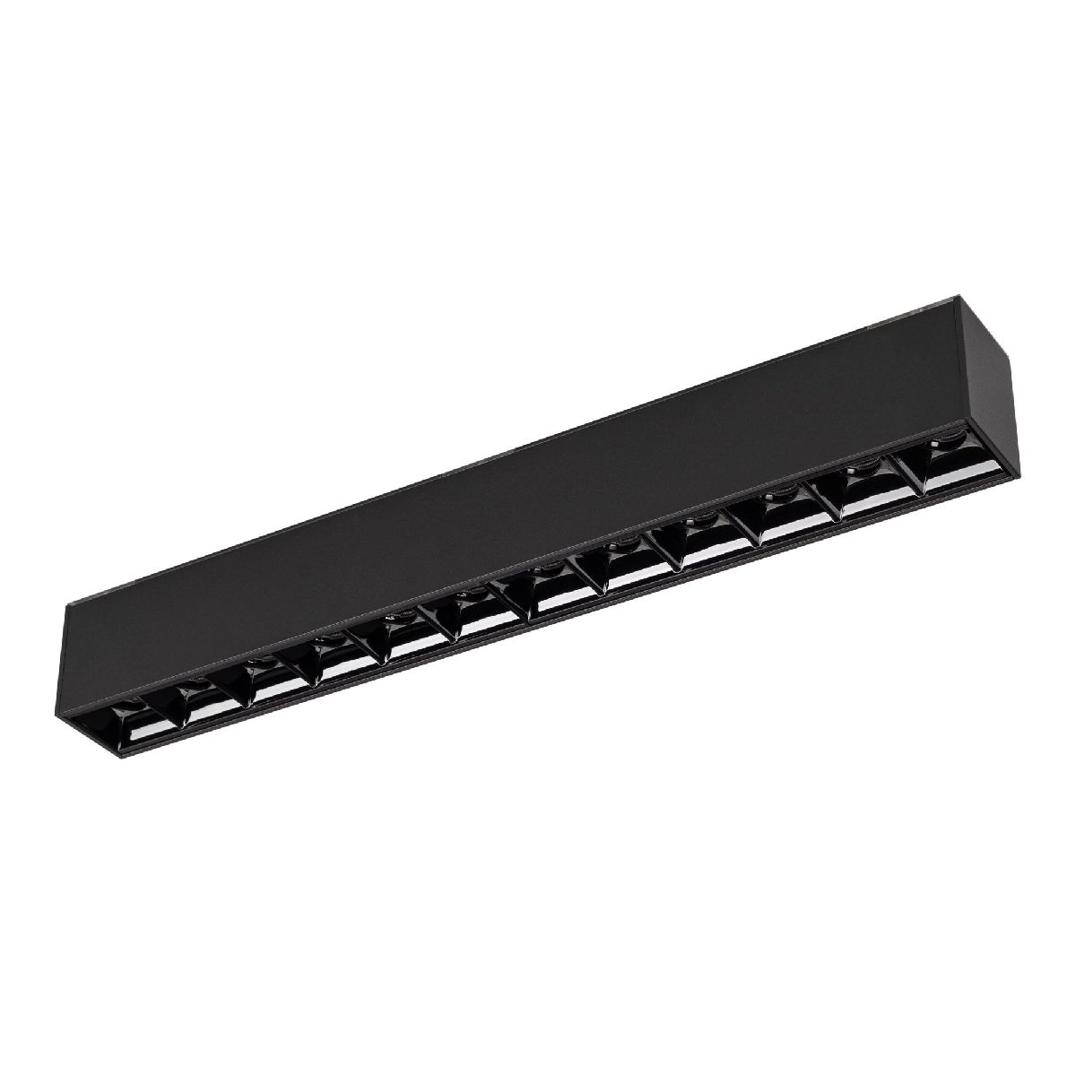 Трековый магнитный светильник Arlight MAG-LASER-45-L320-12W Warm3000 (BK, 15 deg, 24V, DALI) 046528