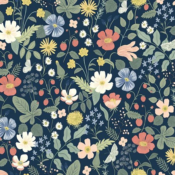 Обои York RP7358 Strawberry Fields Navy
