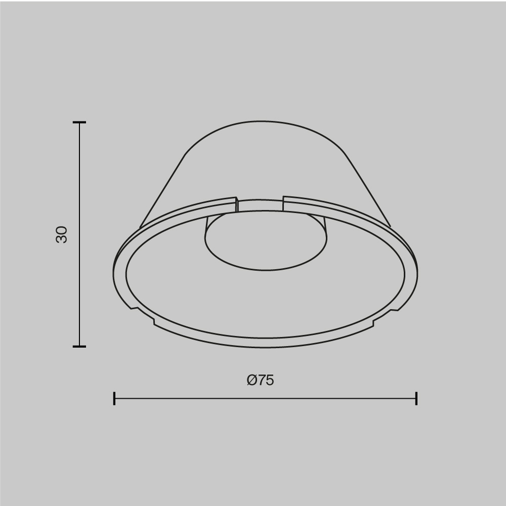Линза для трекового светильника Maytoni Technical Focus Led LensD75-24