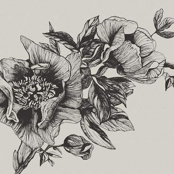 Панно Coordonne 9500700V Giant Peonies Ink