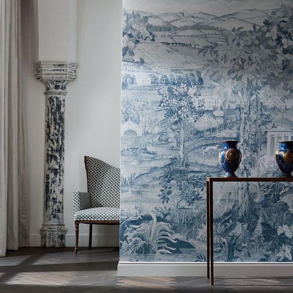 Панно Zoffany 313039 Arcadian Thames Wedgwood Blue