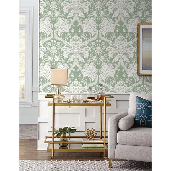 Обои York DM4954 French Artichoke Damask Green