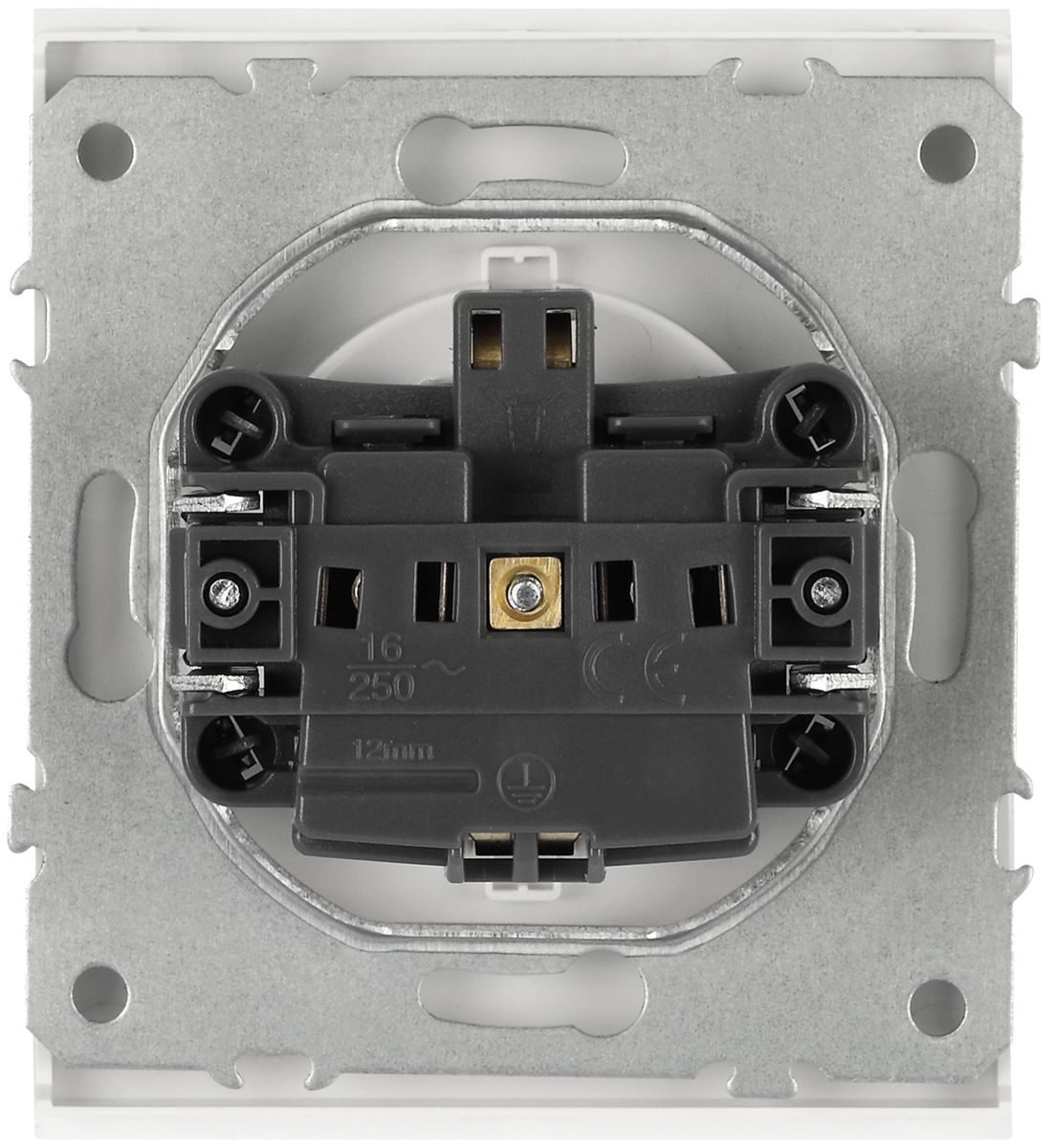 Розетка Эра Arktik 16-2101-08 с заземлением 2P+E Schuko 16А-250В белый матовый Б0070421