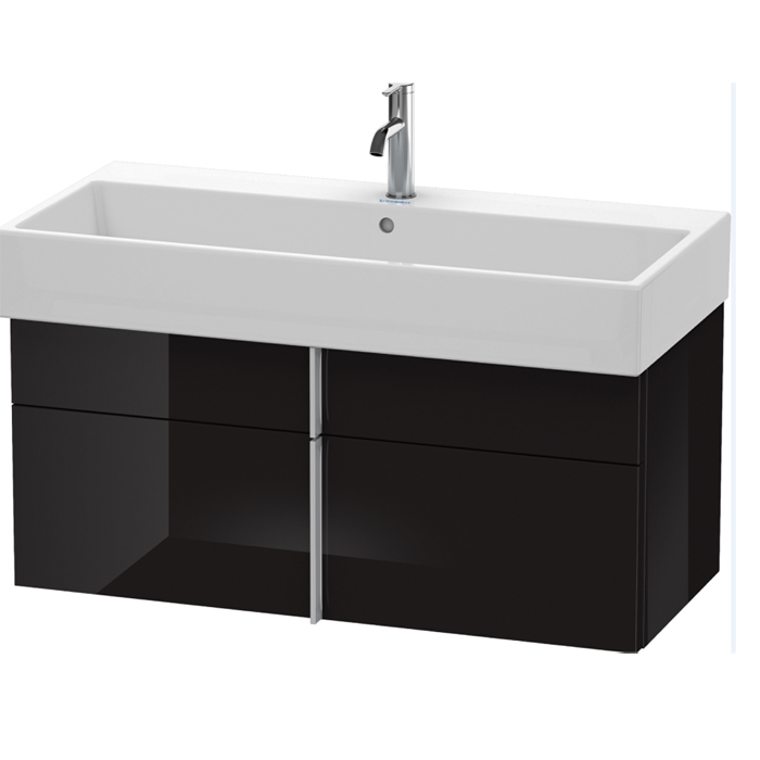 Duravit VA Тумба подвесная 98.4x43.1х44.1см., с раковиной, 1 выдв.ящик, цвет: черный