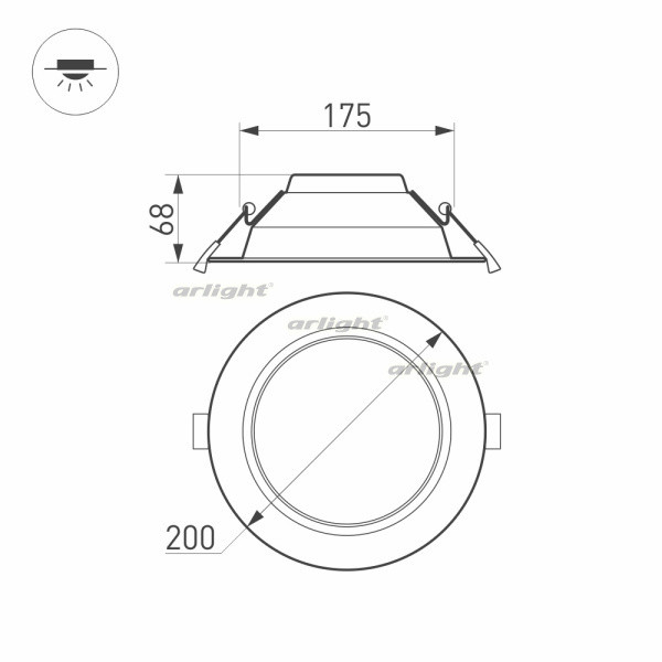 Светильник Downlight Arlight Cyclone 022521(1)