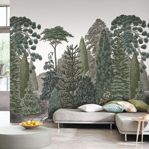 Панно Casadeco MEDI87457202_l Pinede Vert pin