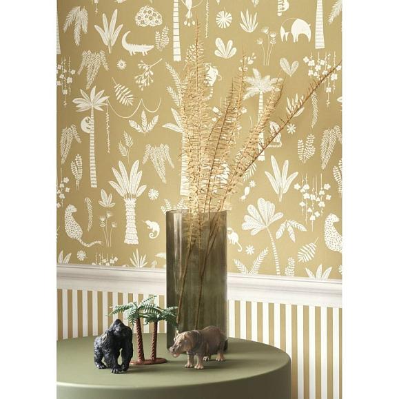 Обои Casadeco 200767272 Poetic Jungle Olive