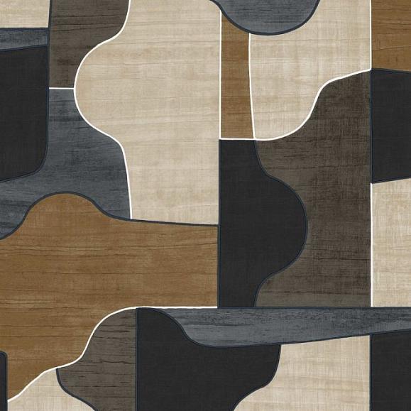 Обои Casamance 76820406 Anthracite/marine MODERNISMO