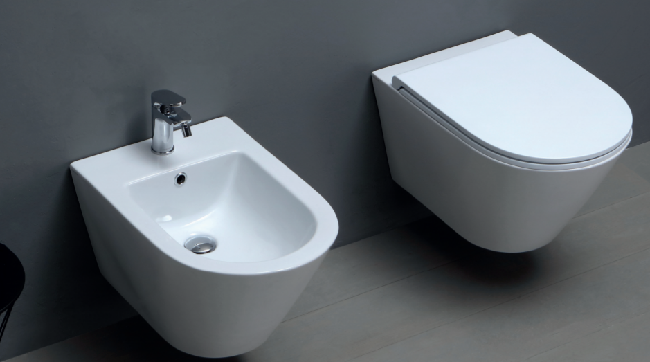 AZZURRA FORMA Биде подвесное 54х37х30,5см , с 1 отв под смеситель, цвет: белый