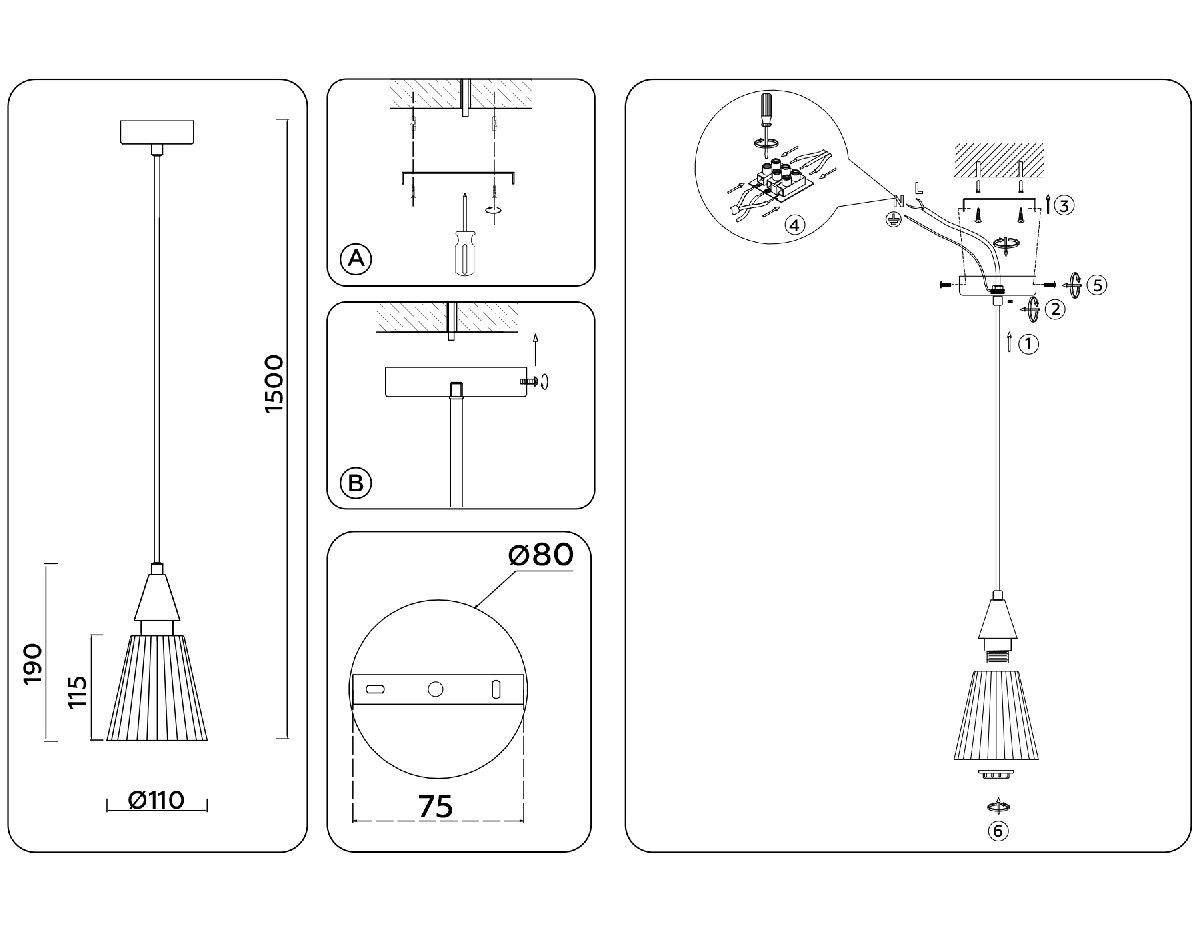 Подвесной светильник Ambrella Light High Light Heigh Light LH58111