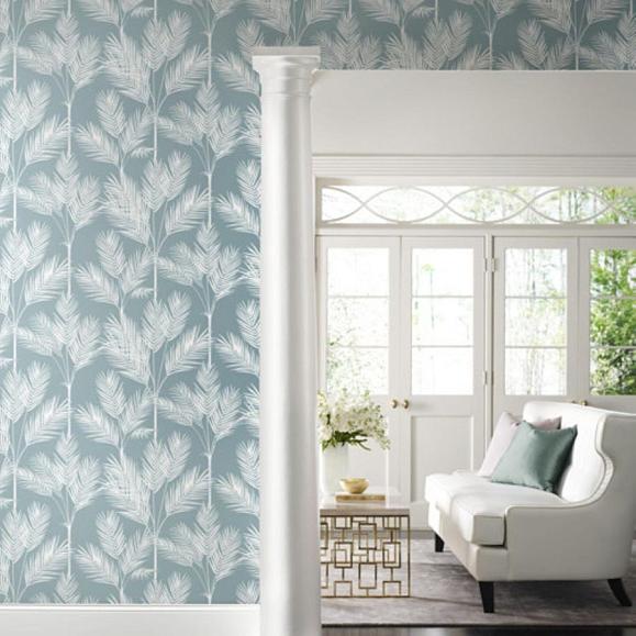 Обои York CV4408 King Palm Silhouette Vertigris
