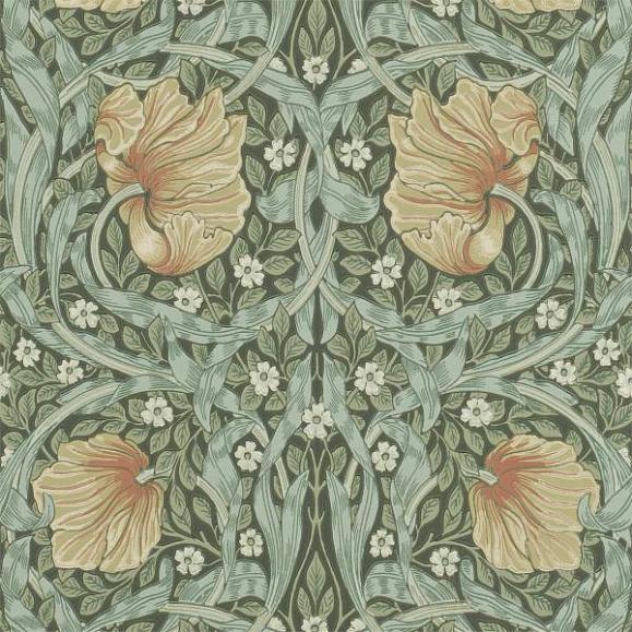 Обои Morris 216856 Pimpernel Bayleaf/Manilla