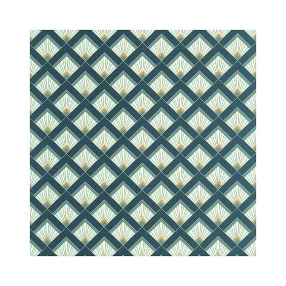 Обои Caselio 105316162 Effervescence Bleu canard dore