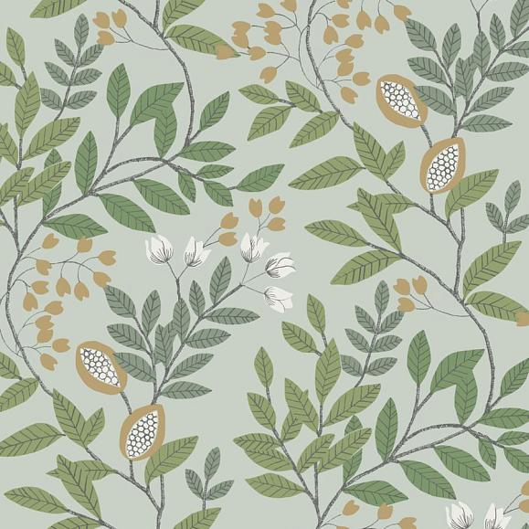Обои York MN1840 Eden Retreat Jade/Gold