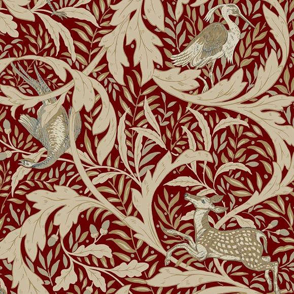 Обои York AC9121 Woodland Tapestry Red