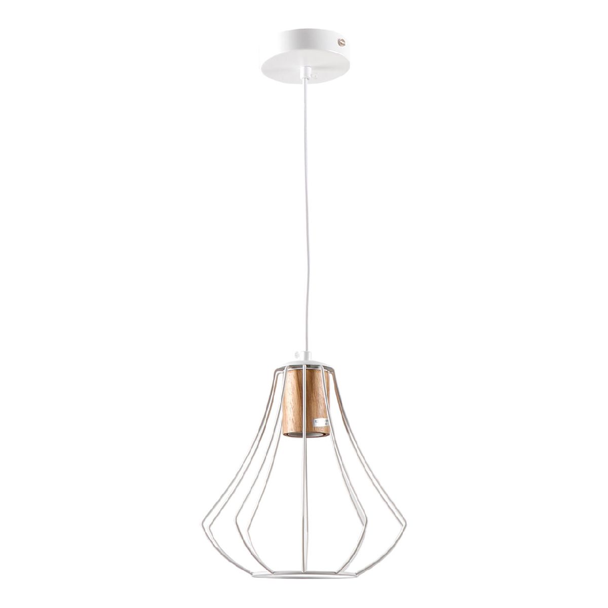 Подвесной светильник IMEX MD.9052-1-P-WH+WOOD