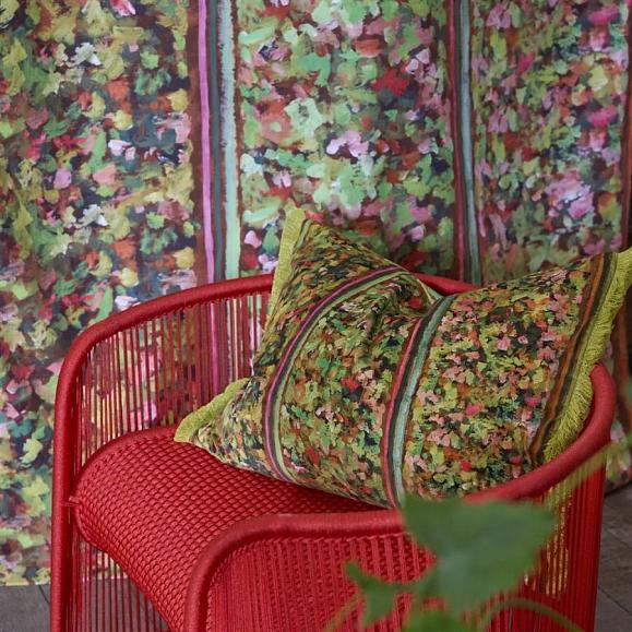 Подушка CCDG1577, Sanzai Velvet, Persimmon, Designers Guild 60 x 45см
