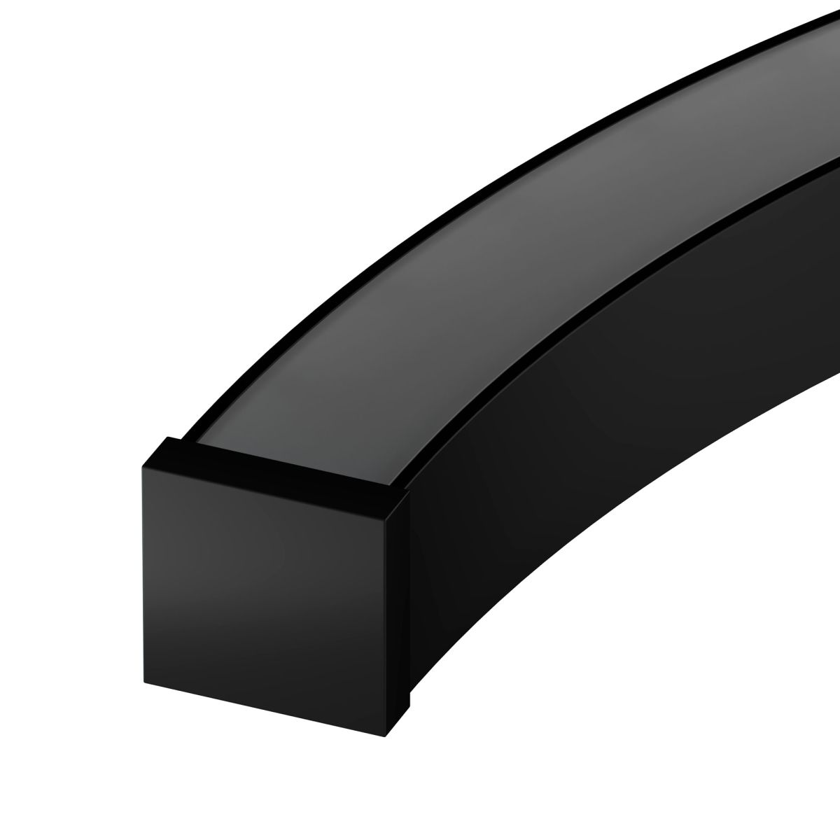 Профиль Arlight LINE-3535-BENT-SIDE-2000 ANOD BLACK (Алюминий) 066908
