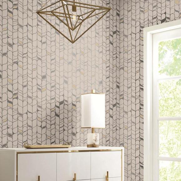 Обои York OS4204 Perfect Petals Cream/Silver