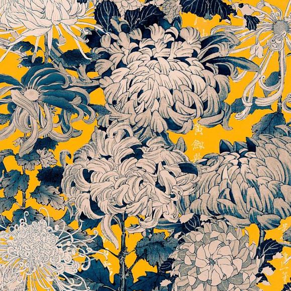 Панно Mind the gap WP20321 Chrysanthemums Yellow