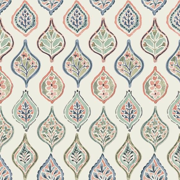 Обои York MN1853 Marketplace Motif Almond/Mint/Apricot