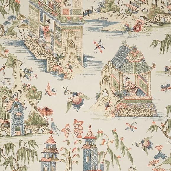 Обои Thibaut T13618 Grand Palace Taupe