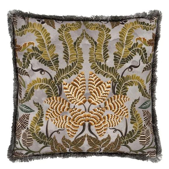 Подушка CCDG1465, Brocart Decoratif Embroidered, Sepia, Designers Guild 50 x 50см