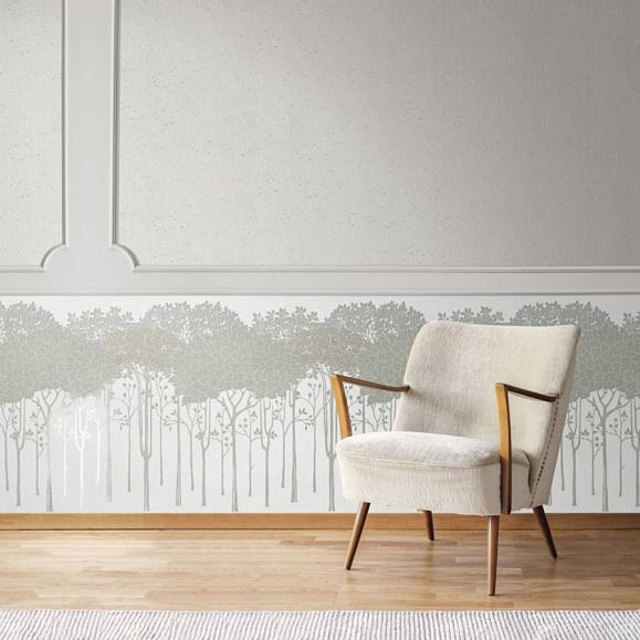 Бордюр York AC9221 Oakwood Grove White