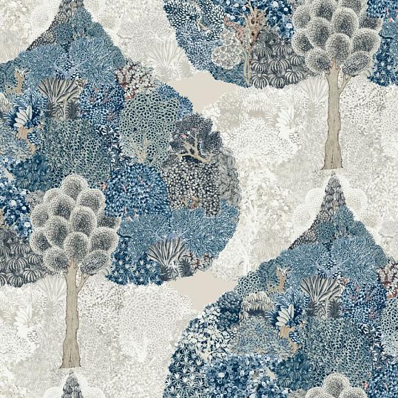 Обои York BO6704 Mystic Forest Navy