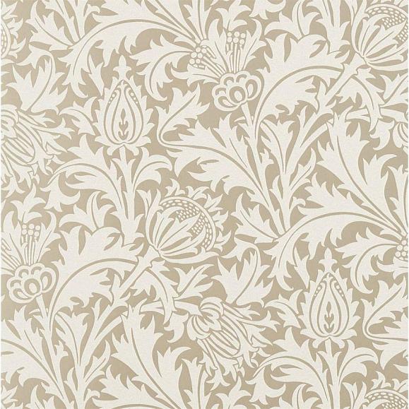Обои Morris 216548 Pure Thistle (Beaded) Gilver